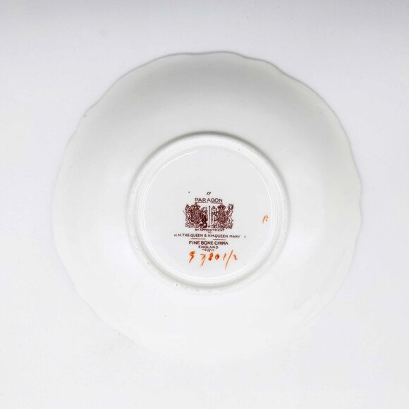 Paragon Vintage Double Warrant Yellow Cabbage Rose Bone China Teacup And Saucer - Picture 11 of 12